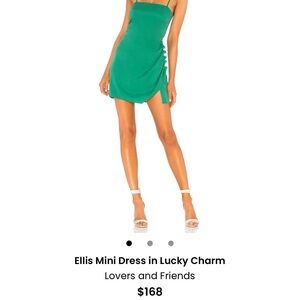 Lovers + Friends Green Mini Dress